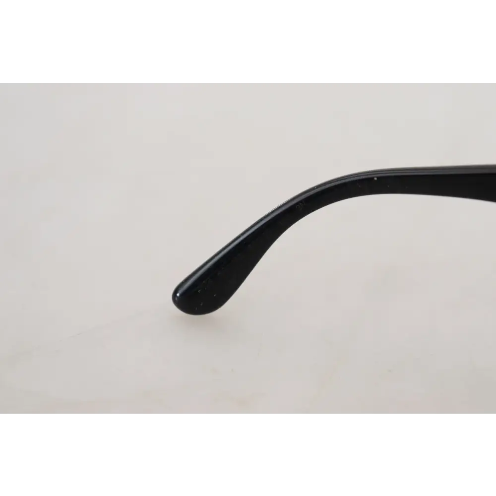 Dolce & Gabbana Schwarz Gold Pailletten Schmetterling Polarisierte Sonnenbrille DG4326