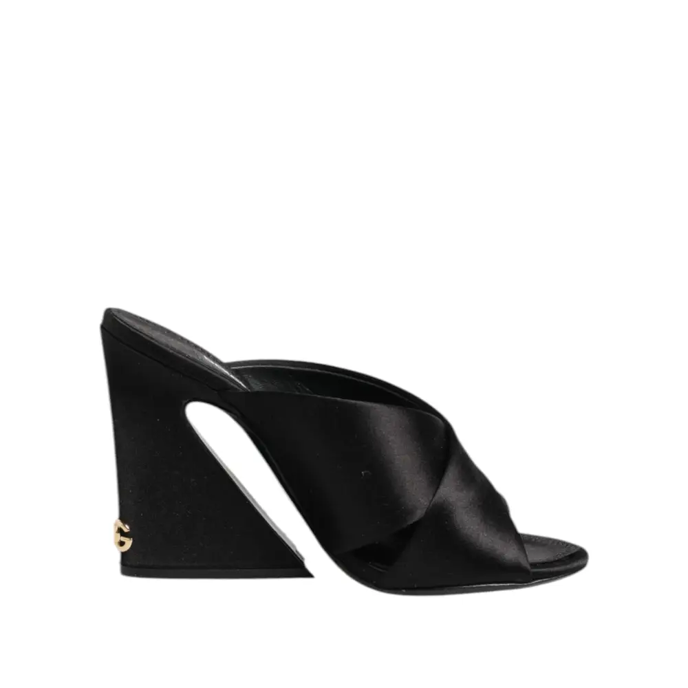 Dolce & Gabbana Schwarz Keira Barock Hochhackige Sandalen Schuhe - EU35/US4.5