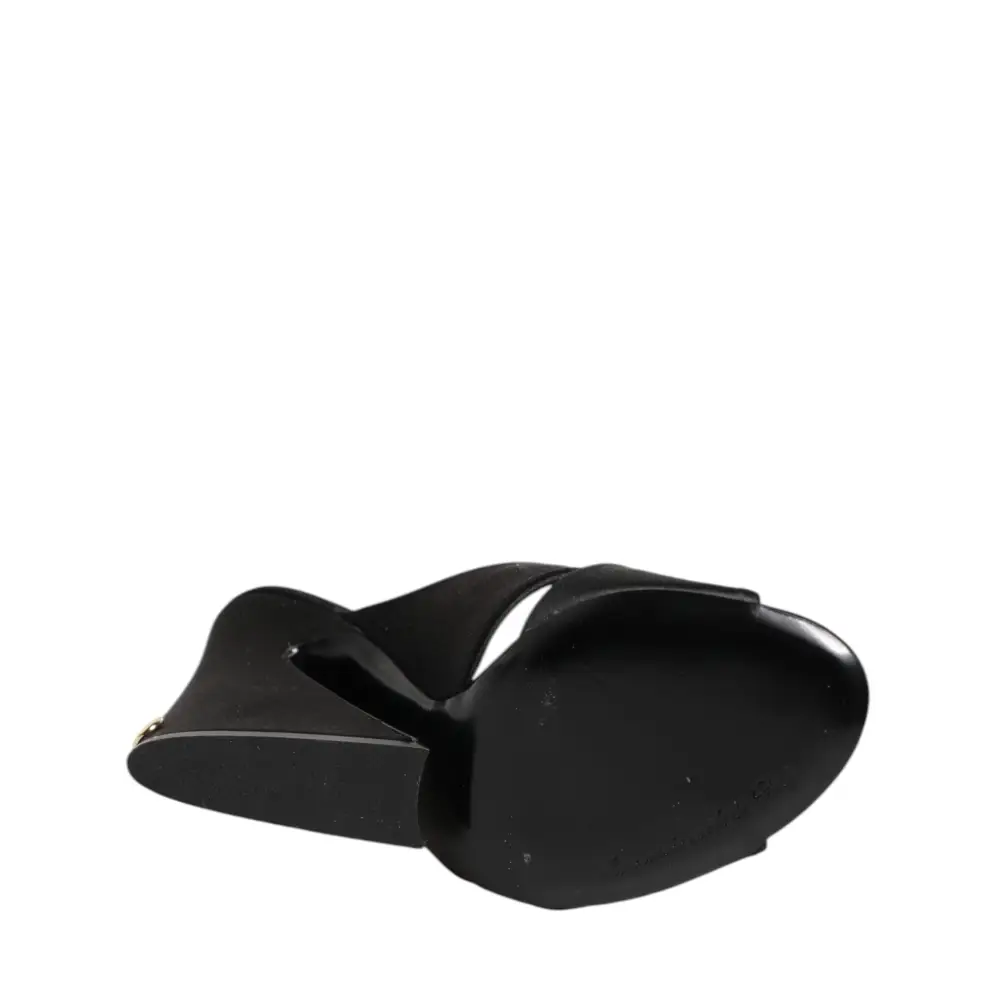 Dolce & Gabbana Schwarz Keira Barock Hochhackige Sandalen Schuhe - EU35/US4.5