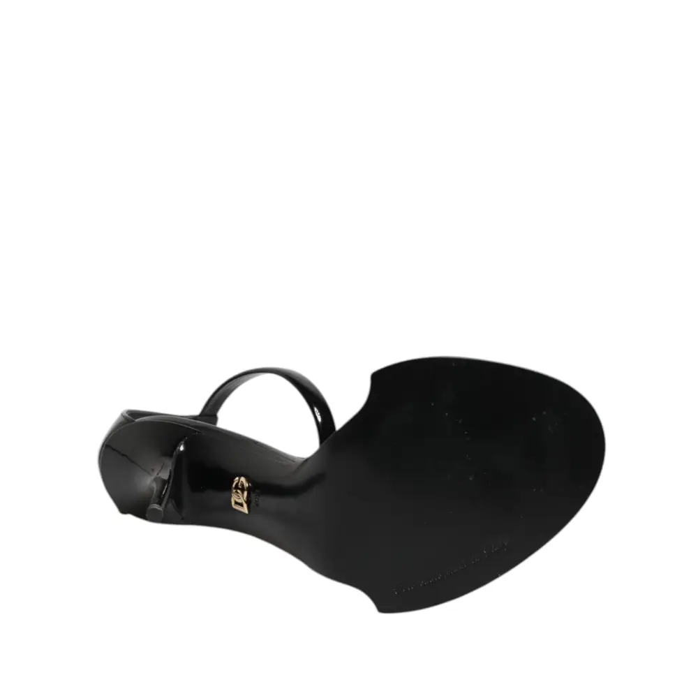 Dolce & Gabbana Schwarz KEIRA Perlenverzierte Sandalen Schuhe - EU40.5/US10