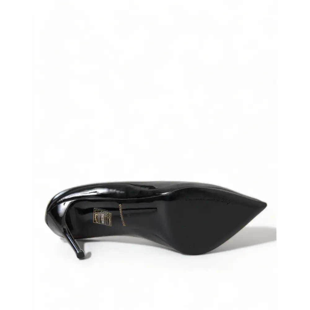 Dolce & Gabbana Schwarz Lackleder Pumps Heels Schuhe - EU36/US5.5