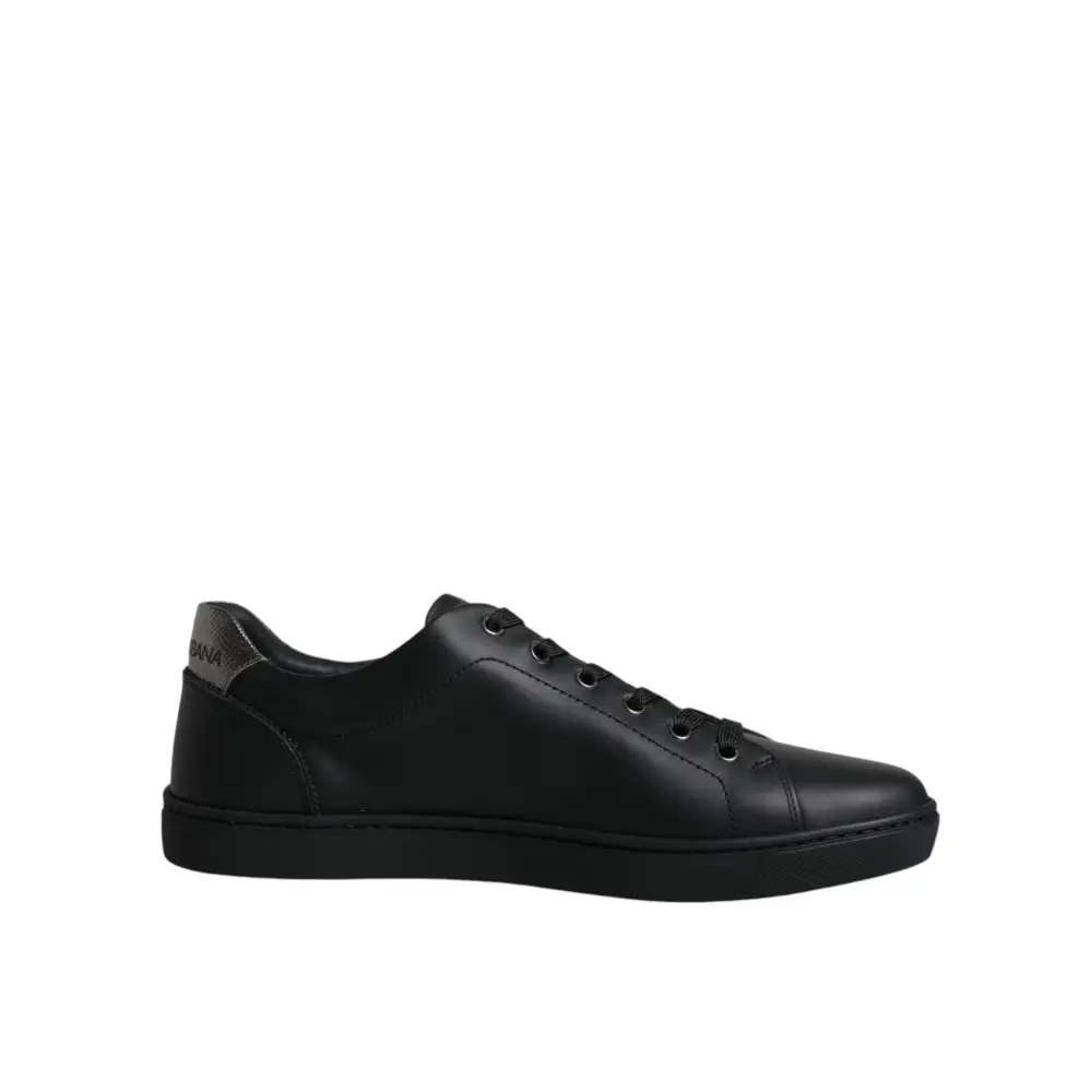 Dolce & Gabbana Schwarz London Sacred Heart Männer Turnschuhe Schuhe