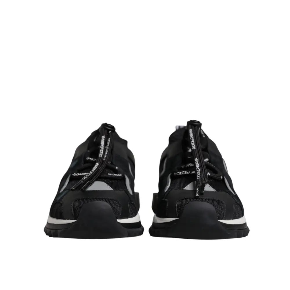 Dolce & Gabbana Schwarz Mesh Sorrento Trekking Turnschuhe Schuhe - EU38.5/US8