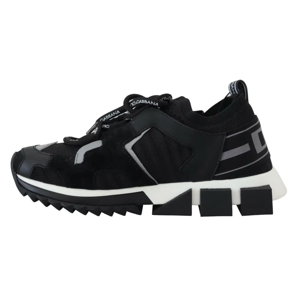 Dolce & Gabbana Schwarz Mesh Sorrento Trekking Turnschuhe Schuhe - EU35.5/US5