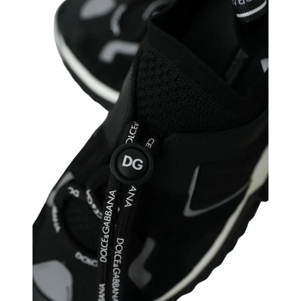 Dolce & Gabbana Schwarz Mesh Sorrento Trekking Turnschuhe Schuhe - EU37/US6.5