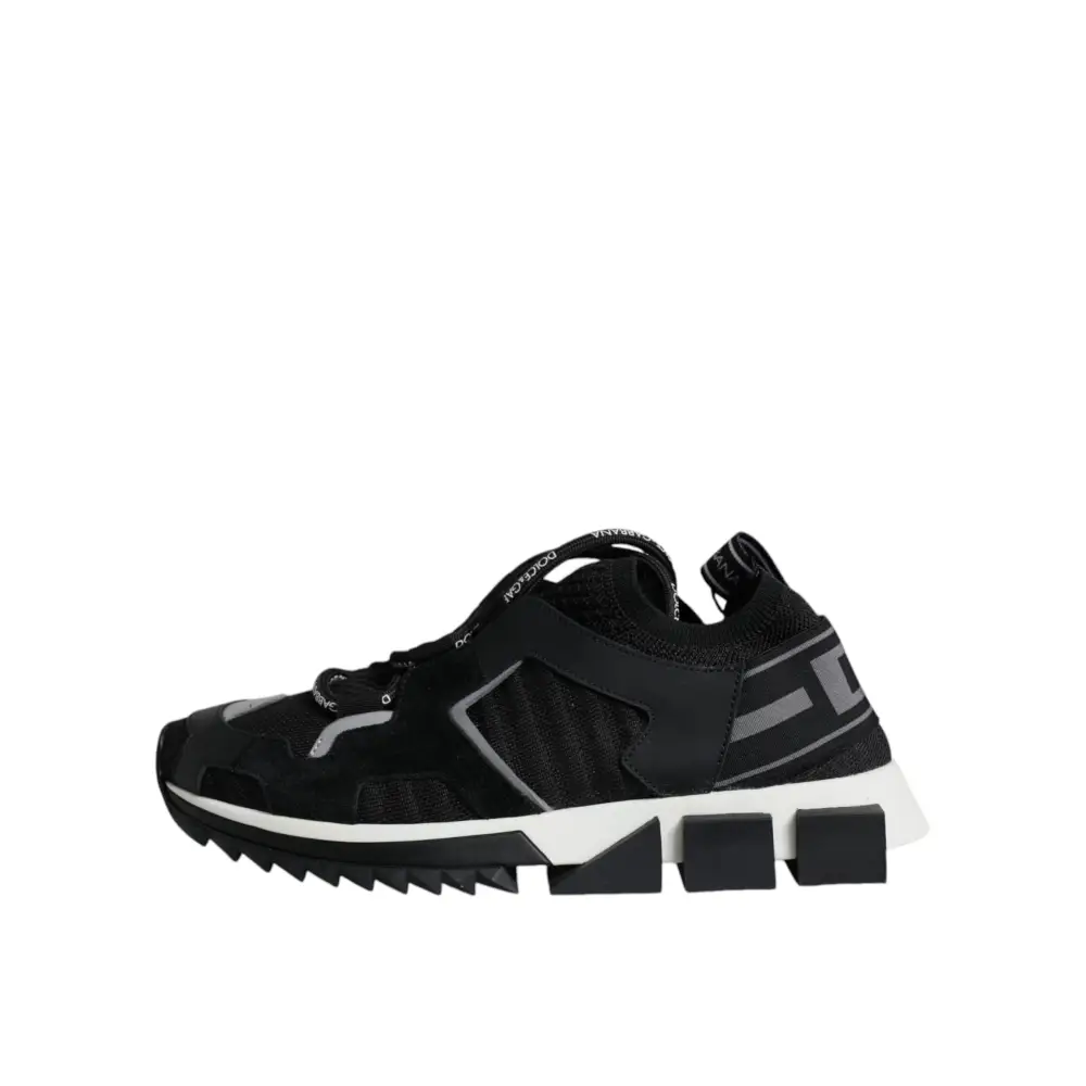 Dolce & Gabbana Schwarz Mesh Sorrento Trekking Turnschuhe Schuhe - EU37/US7