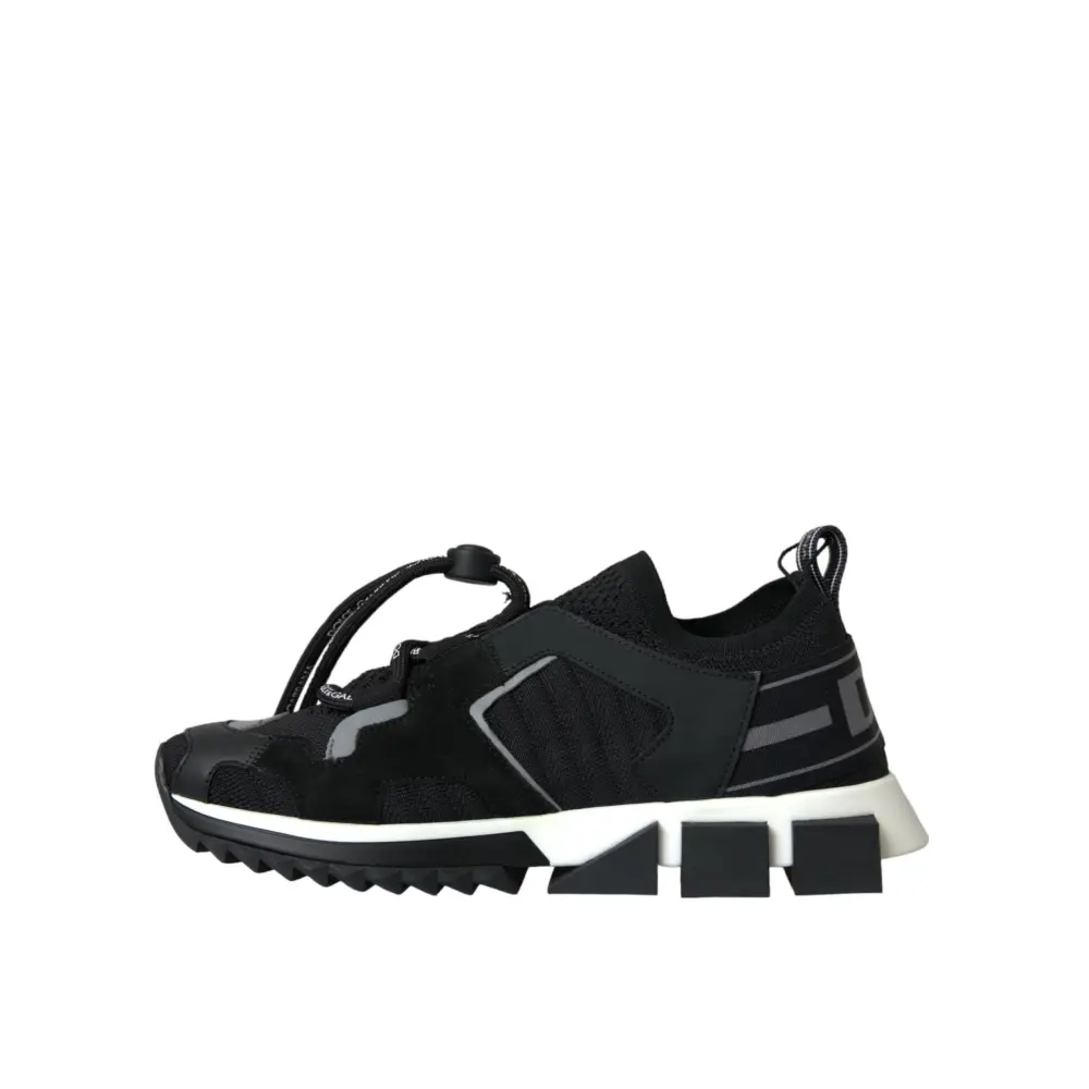 Dolce & Gabbana Schwarz Mesh Sorrento Trekking Turnschuhe Schuhe - EU37/US6.5