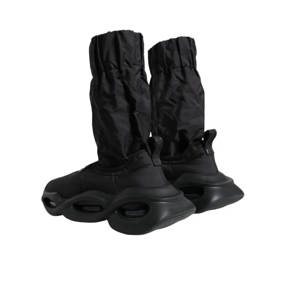 Dolce & Gabbana Schwarz Slip On Wave Socken Turnschuhe Schuhe - EU39/US8.5