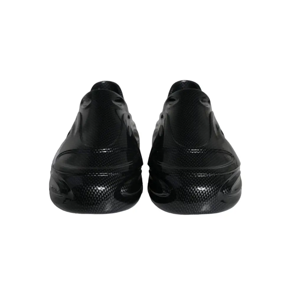 Dolce & Gabbana Schwarz vereitelt Gummi Spielzeug Low Top Männer Turnschuhe Schuhe - EU44/US11