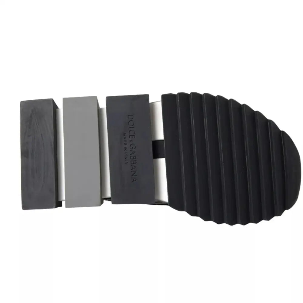 Dolce & Gabbana Schwarz Weiß Slip On Sorrento Sneakers Schuhe - EU 39.5 | US 6.5