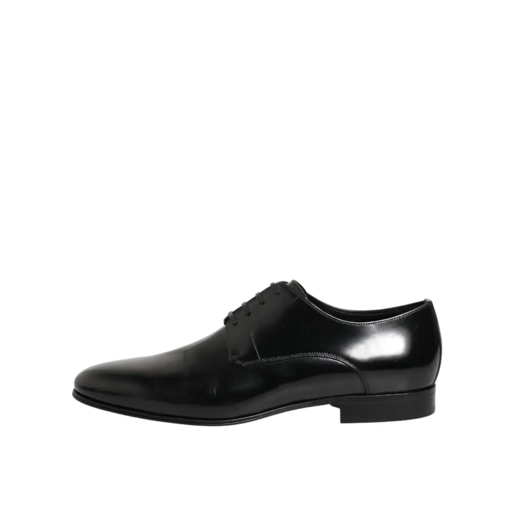 Dolce & Gabbana Schwarze Derby-Schuhe aus Kalbsleder für Herren - EU41/US8