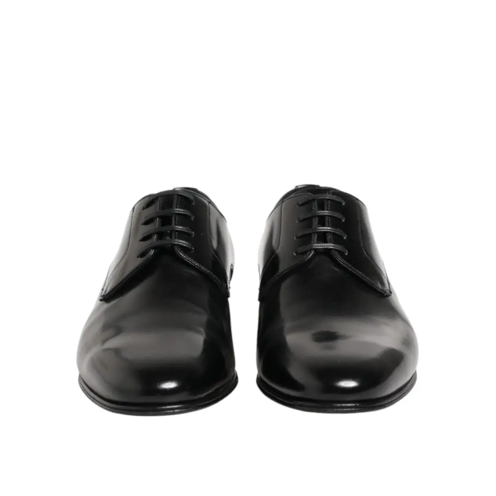 Dolce & Gabbana Schwarze Derby-Schuhe aus Kalbsleder für Herren - EU41/US8