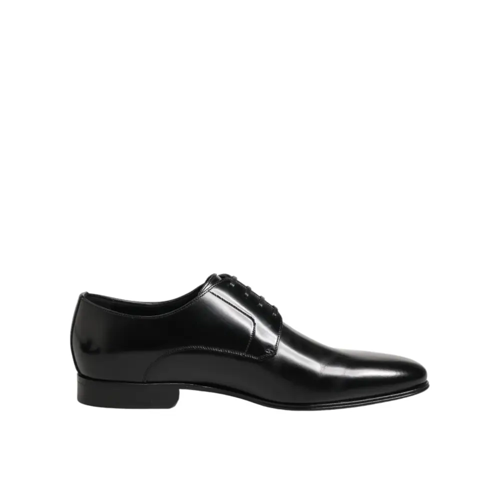 Dolce & Gabbana Schwarze Derby-Schuhe aus Kalbsleder für Herren - EU41/US8