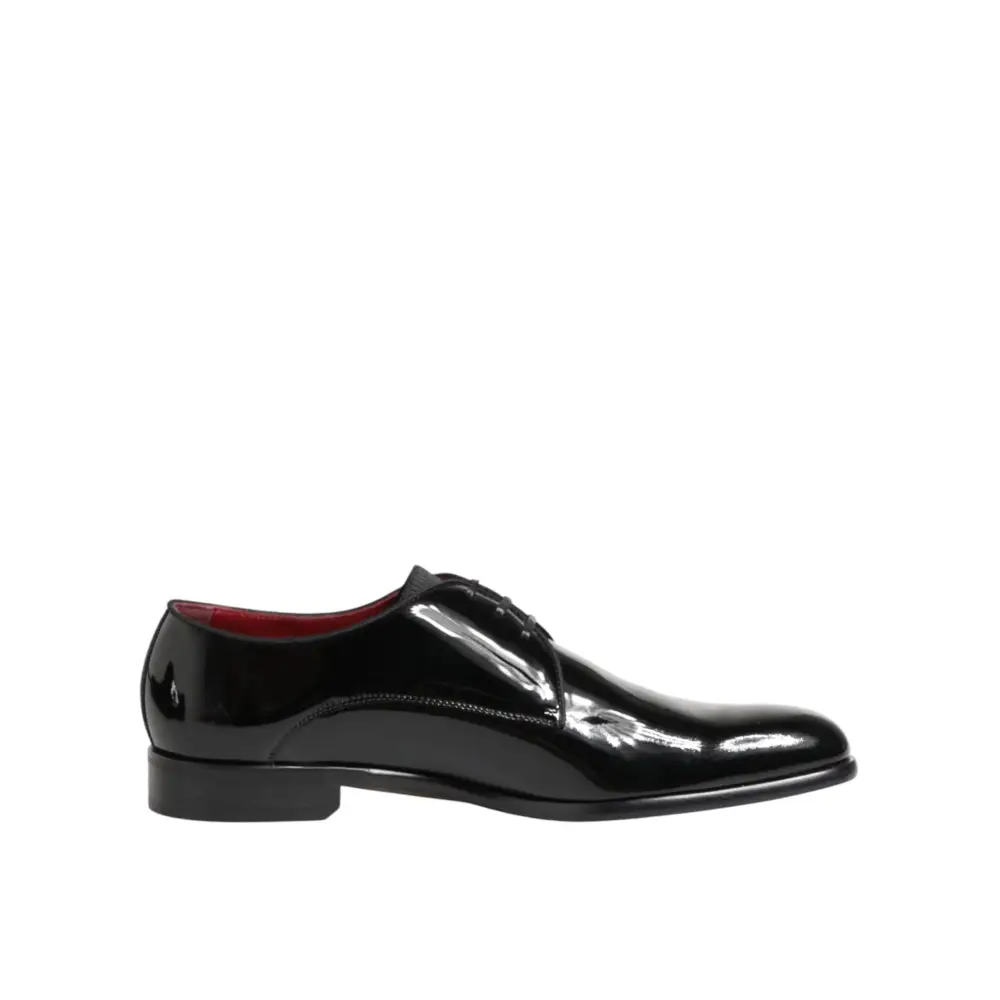 Dolce & Gabbana Schwarze Derby-Schuhe aus Kalbsleder für Herren - EU42/US9