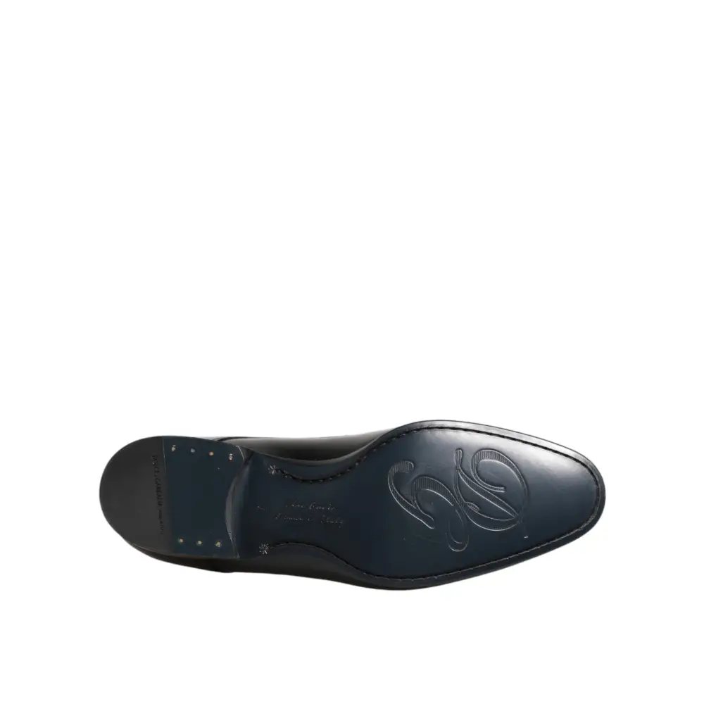 Dolce & Gabbana Schwarze Derby-Schuhe aus Kalbsleder für Herren - EU41/US8