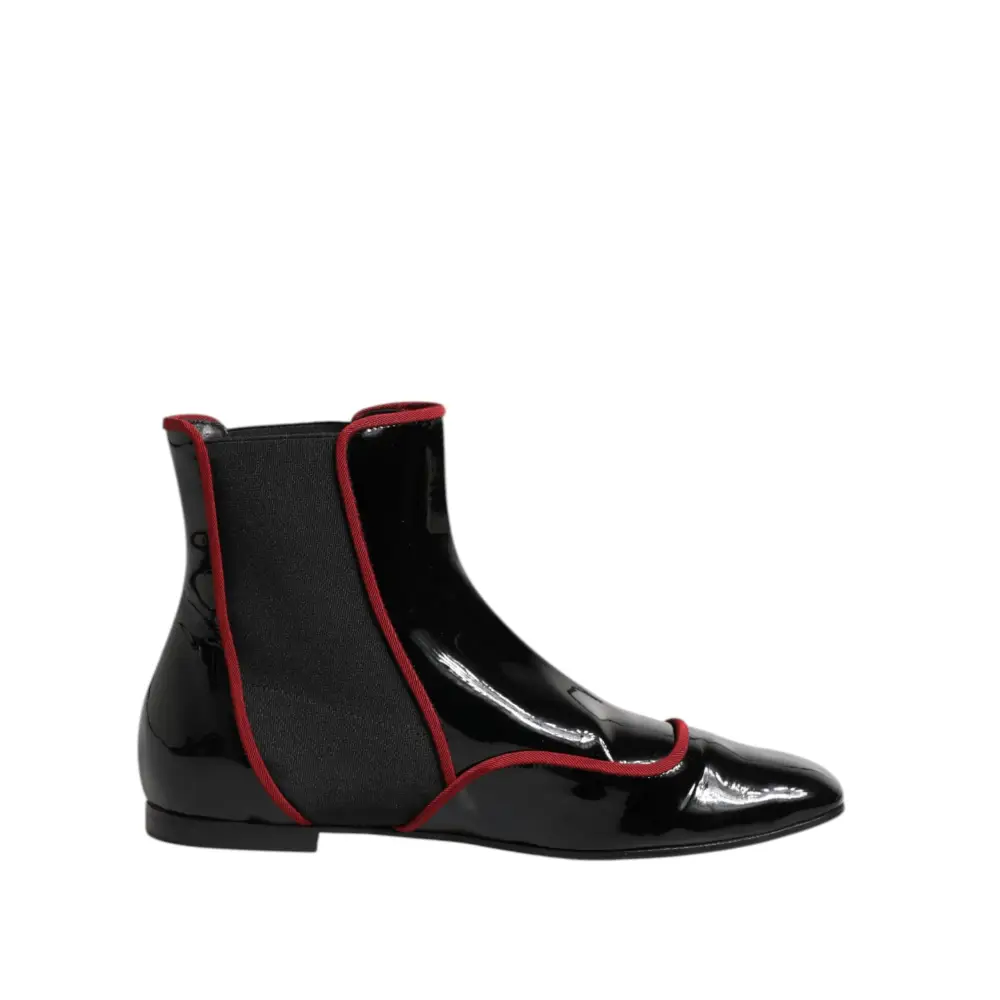 Dolce & Gabbana Schwarze Jackie geknöpfte Chelsea Boots Schuhe