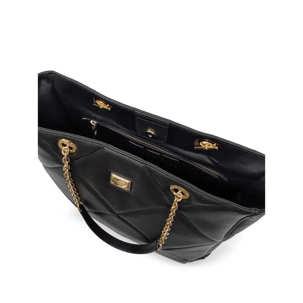 Dolce & Gabbana Schwarze Leder-Tote-Tasche