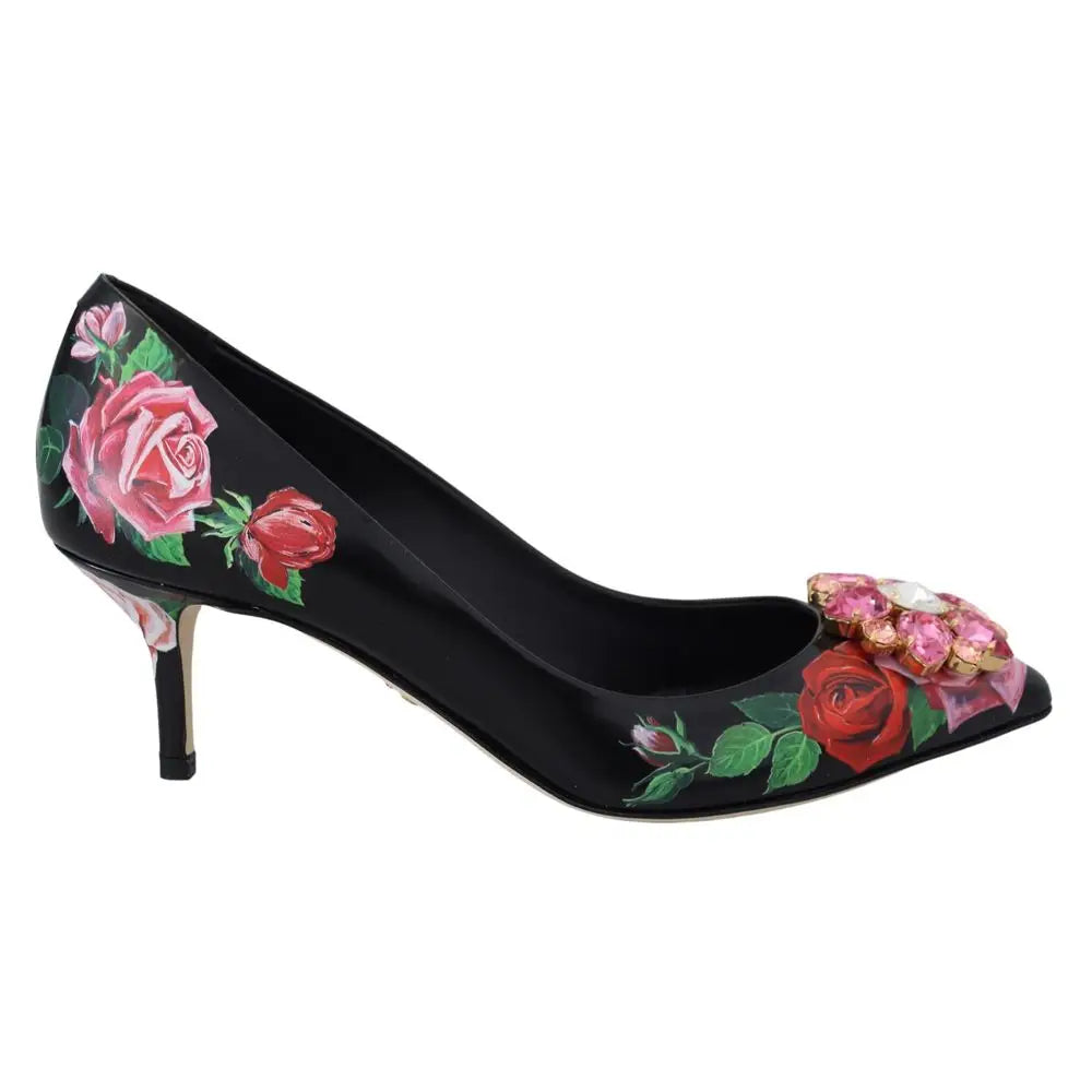Dolce & Gabbana Schwarze Lederpumps mit hohem Absatz - EU36.5/US6.5