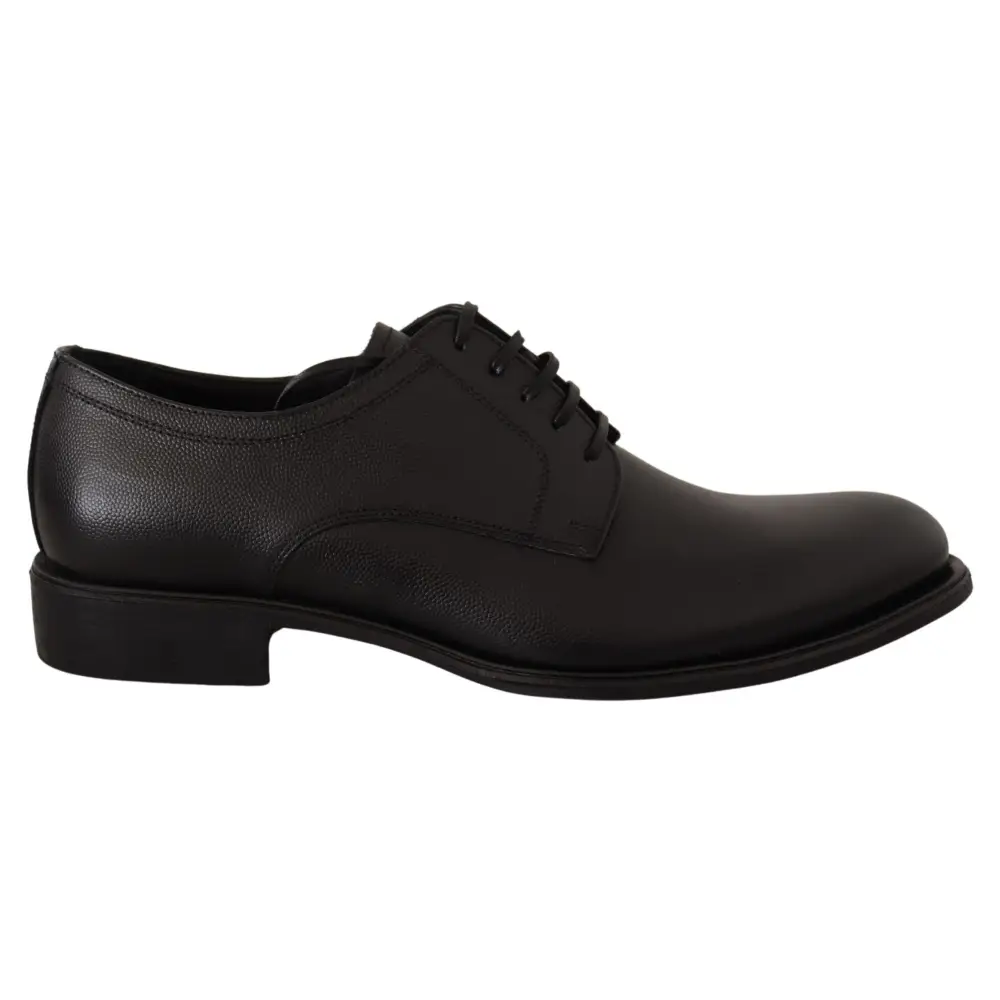 Dolce & Gabbana Schwarze Lederschnürschuhe für Herren Formaler Derby - EU41/US8