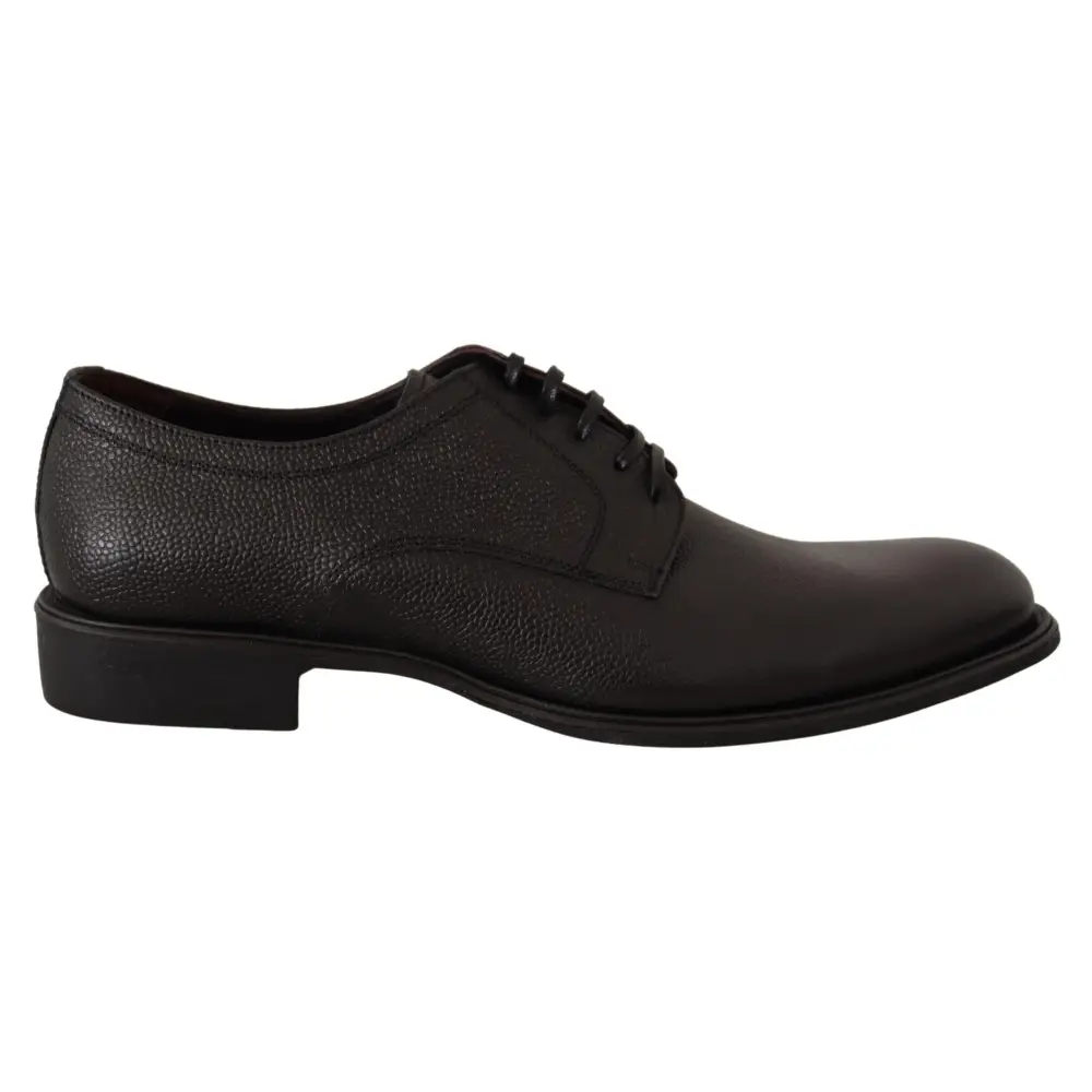 Dolce & Gabbana Schwarze Lederschnürschuhe für Herren Formaler Derby