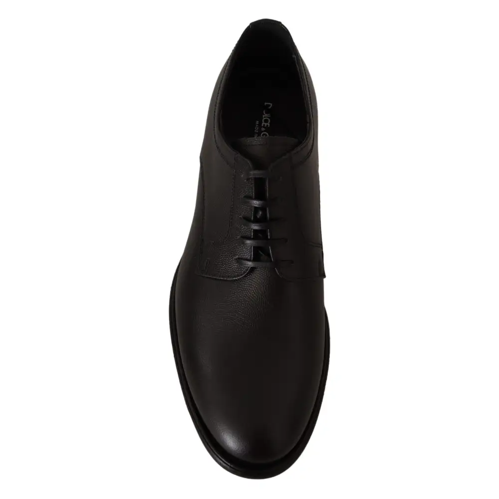 Dolce & Gabbana Schwarze Lederschnürschuhe für Herren Formaler Derby - EU41/US8