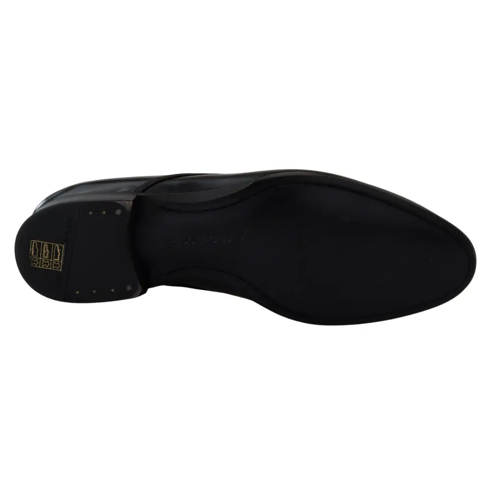 Dolce & Gabbana Schwarze Lederschuhe für formelle Anlässe