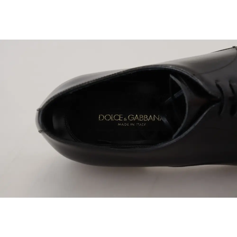 Dolce & Gabbana Schwarze Lederschuhe für formelle Anlässe