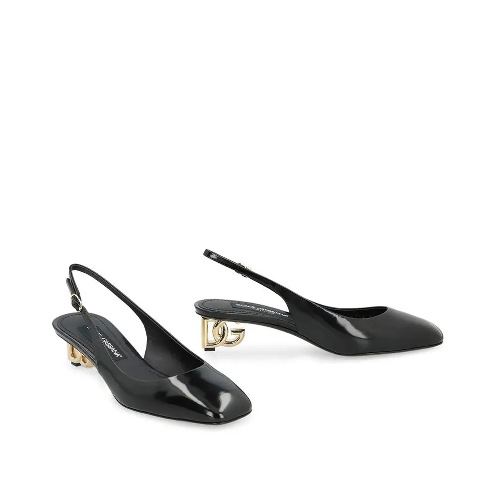 Dolce & Gabbana Schwarze Pumps aus Kalbsleder - EU36.5/US6.5