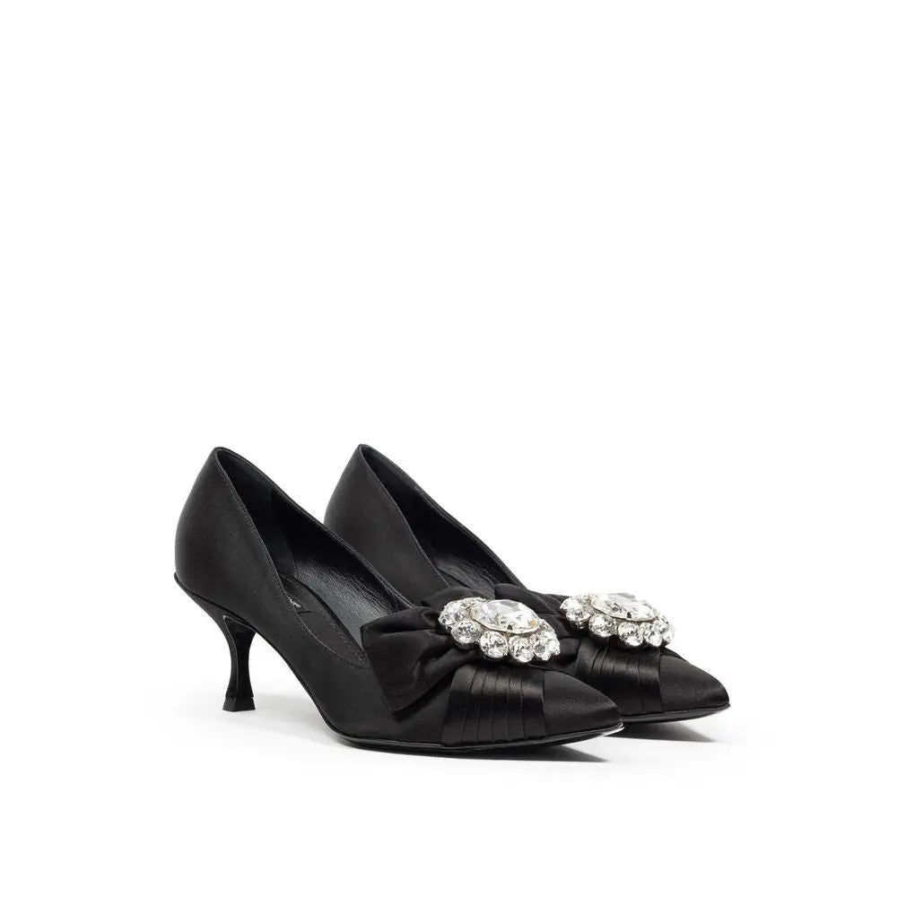 Dolce & Gabbana Schwarze Pumps aus Viskose - EU38.5/US8.5