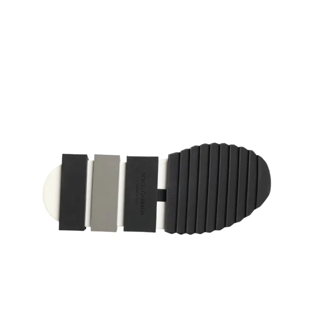 Dolce & Gabbana Schwarze Slip-On-Sneaker Sorrento mit Silberakzenten - EU36.5/US6