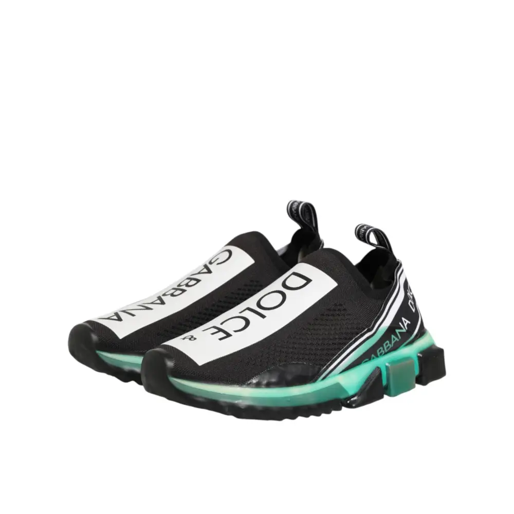 Dolce & Gabbana Schwarze Sorrento Herren-Slip-On-Sneaker - EU40.5/US7.5