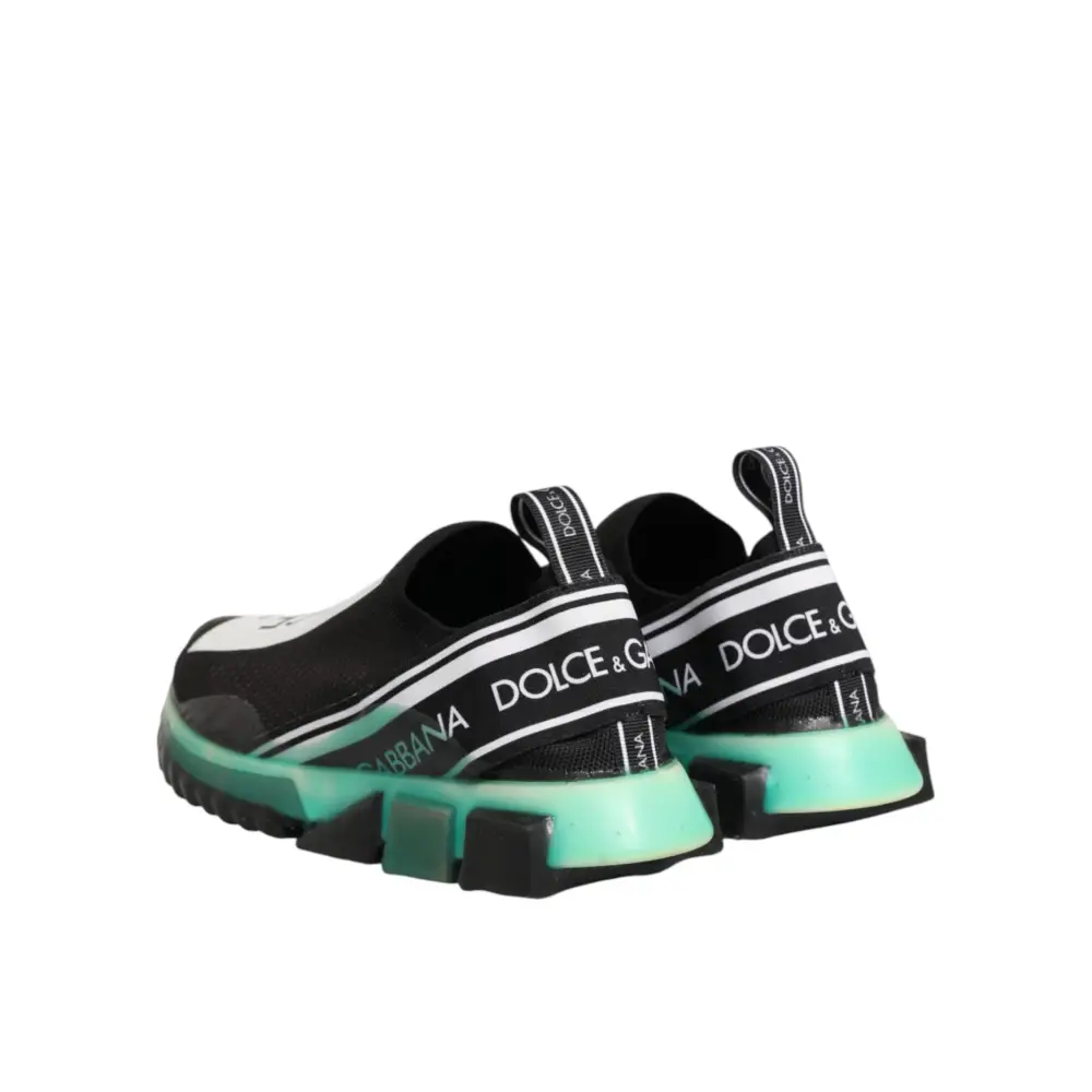 Dolce & Gabbana Schwarze Sorrento Herren-Slip-On-Sneaker - EU40.5/US7.5