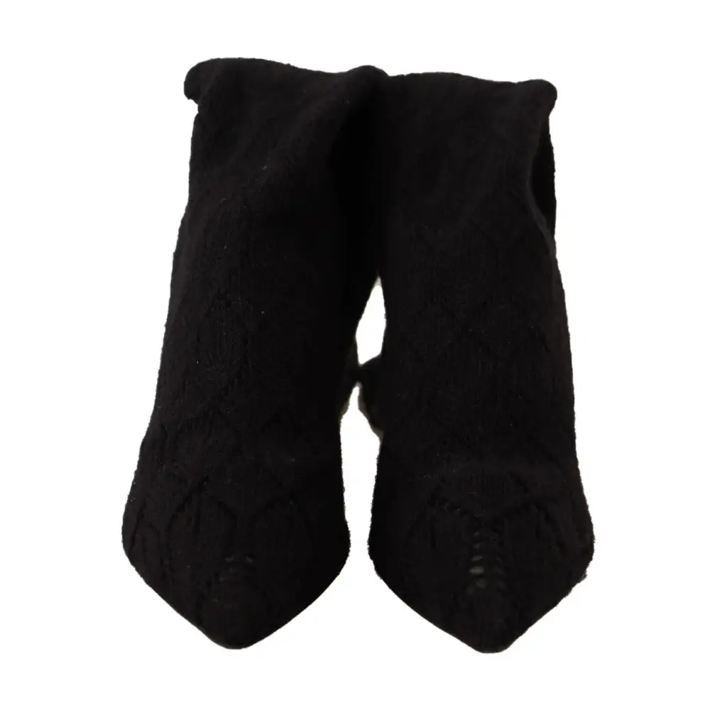 Dolce & Gabbana Schwarze Stretch-Socken Kniestrümpfe Schuhe