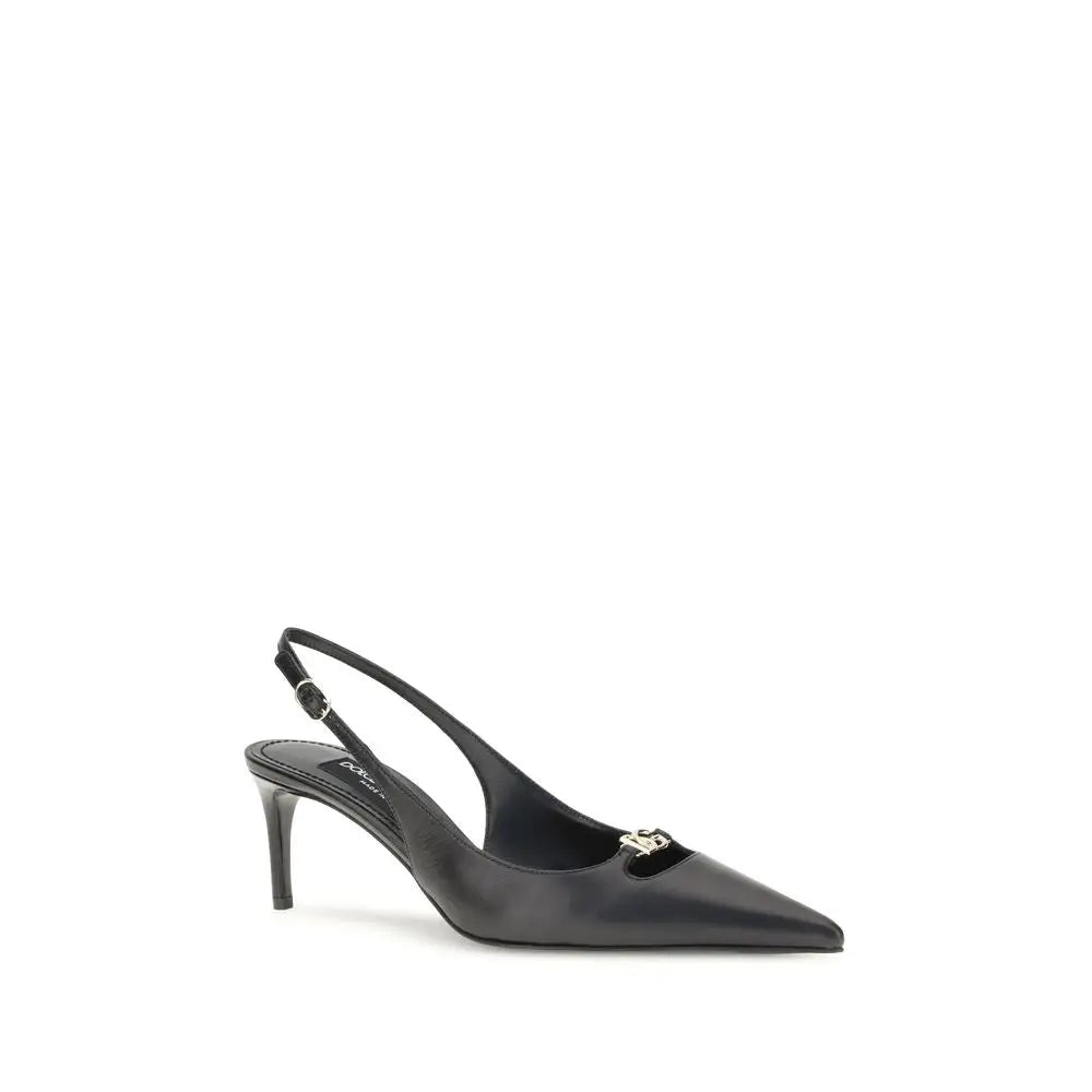 Dolce & Gabbana Schwarze Ziegenleder-Pumps mit hohem Absatz