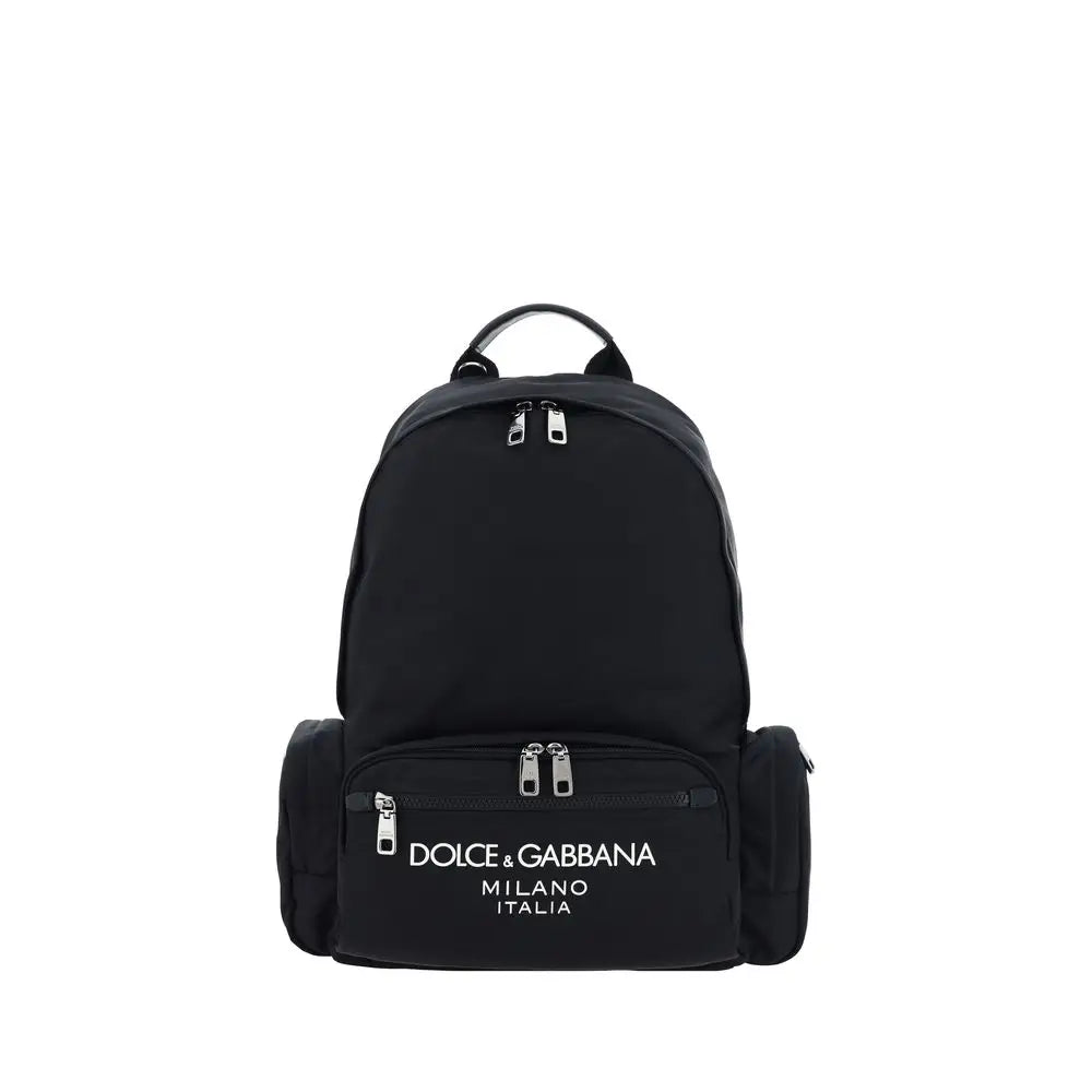 Dolce & Gabbana Schwarzer Nylon-Rucksack