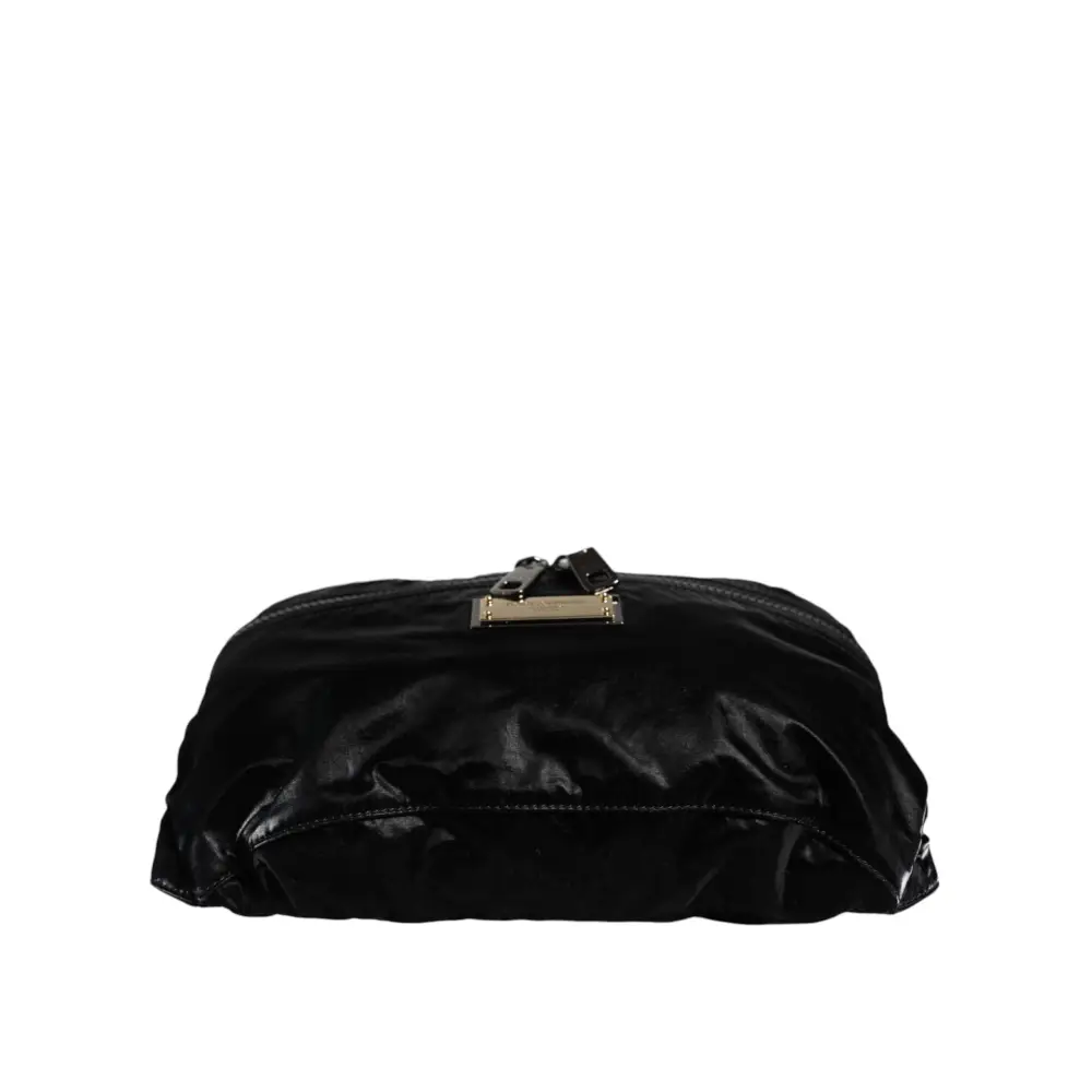 Dolce & Gabbana Schwarzer Nylon Stoff Gürtel Taille Fanny Pack Tasche