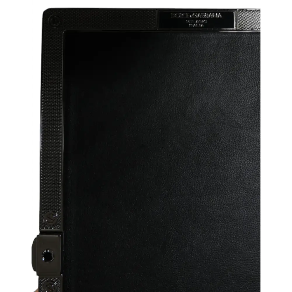 Dolce & Gabbana Schwarzer Samt-Kristall-Kupplungs-Abendparty-Handtasche