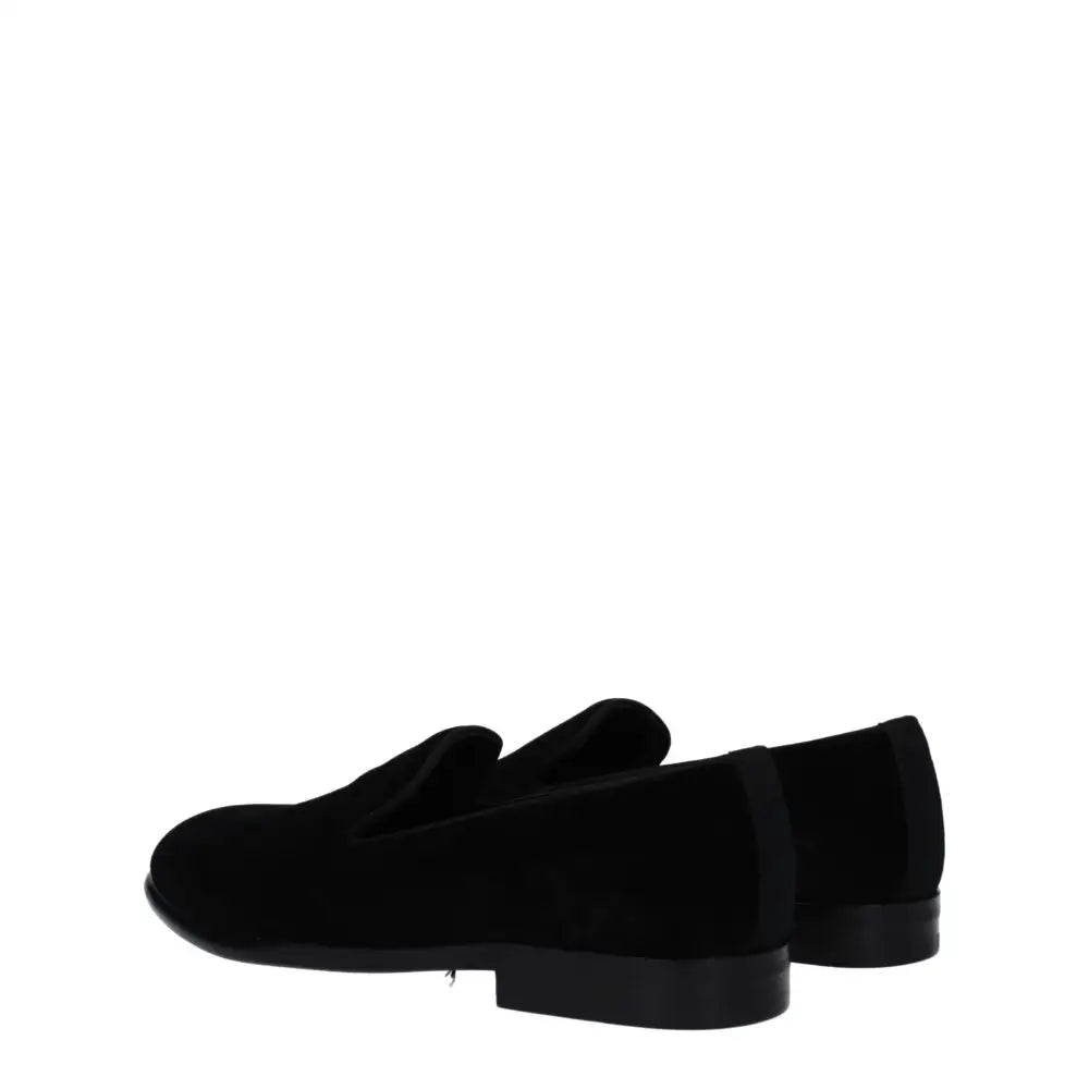 Dolce & Gabbana Slipper aus schwarzem Samt - EU39/US6