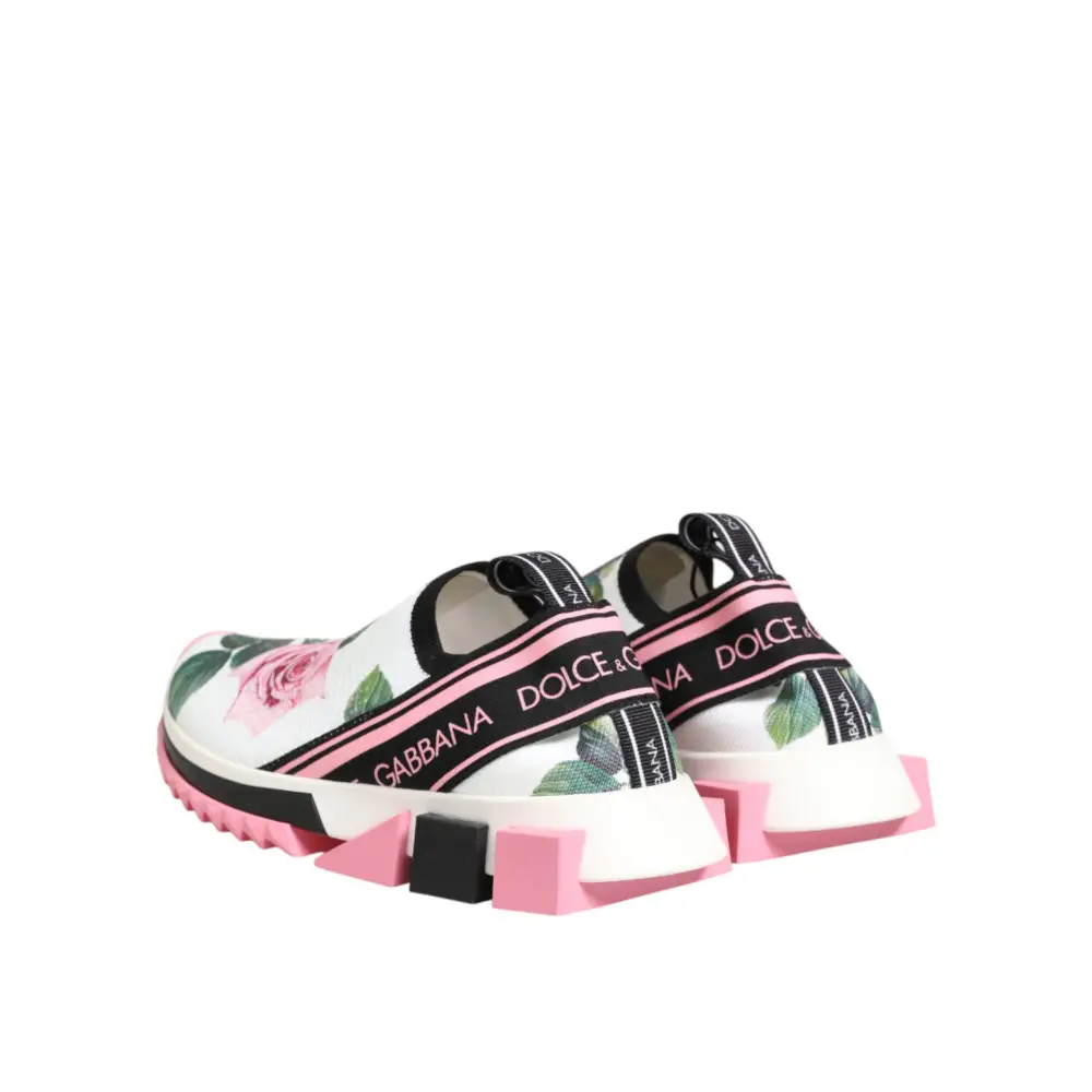 Dolce & Gabbana Sneaker Sorrento mit Rosen-Print - EU37.5/US7