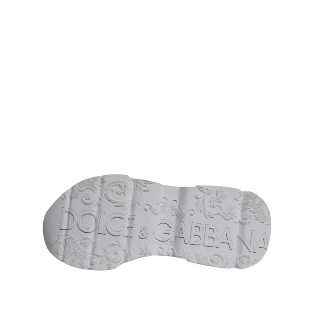 Dolce & Gabbana Weiß Daymaster Low Top Turnschuhe Schuhe - EU40/US7