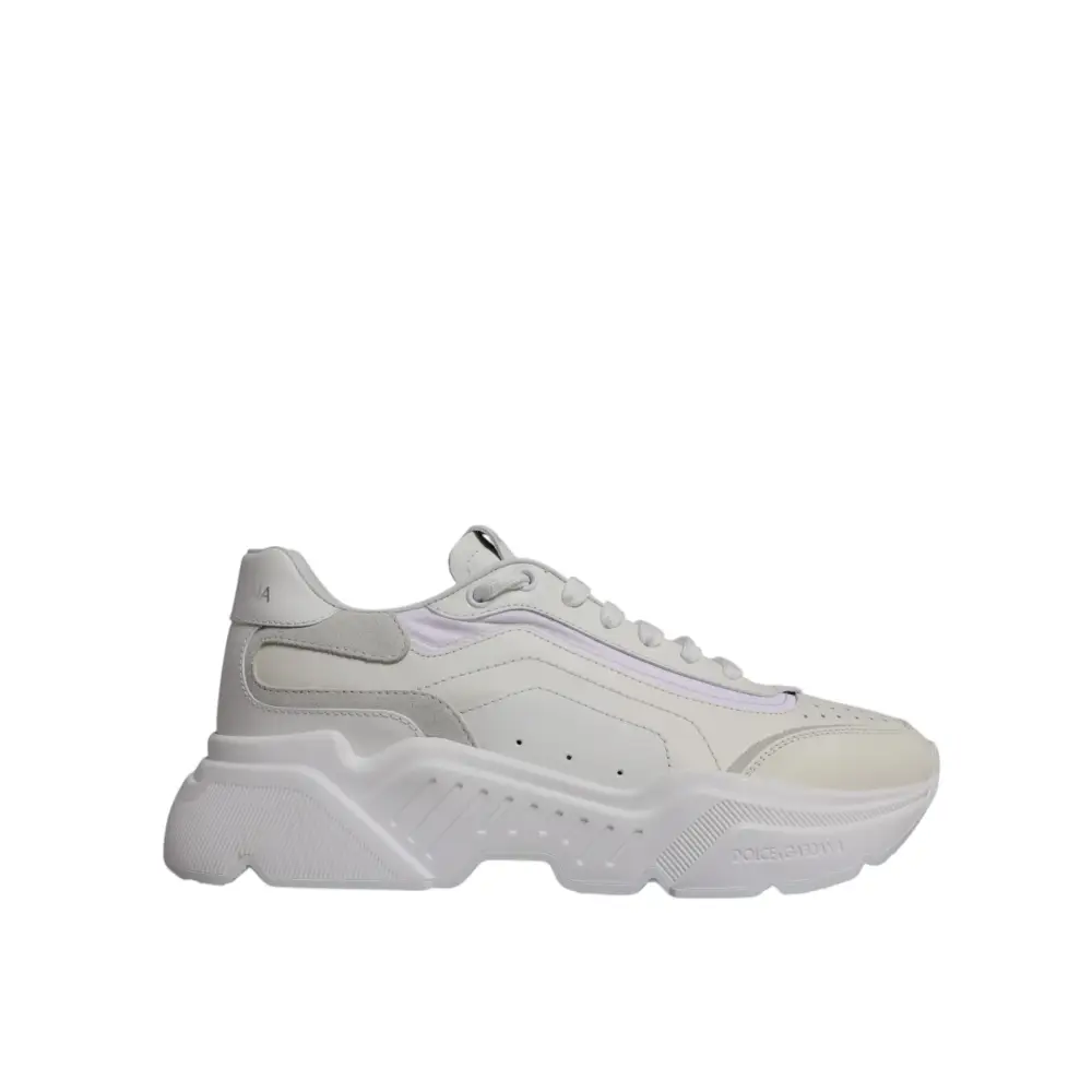 Dolce & Gabbana Weiß Daymaster Low Top Turnschuhe Schuhe - EU40/US7