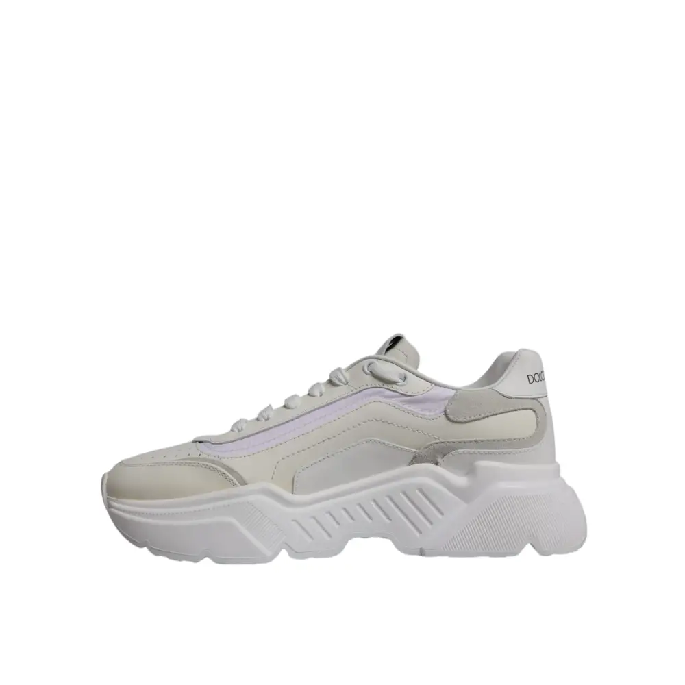 Dolce & Gabbana Weiß Daymaster Low Top Turnschuhe Schuhe - EU40/US7
