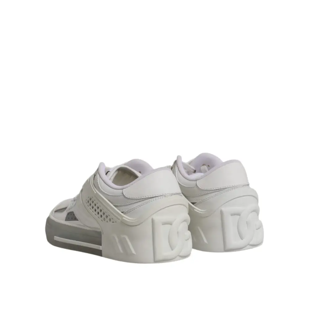 Dolce & Gabbana Weiß DG Logo CUSTOM 2.Zero Turnschuhe Schuhe - EU39/US6