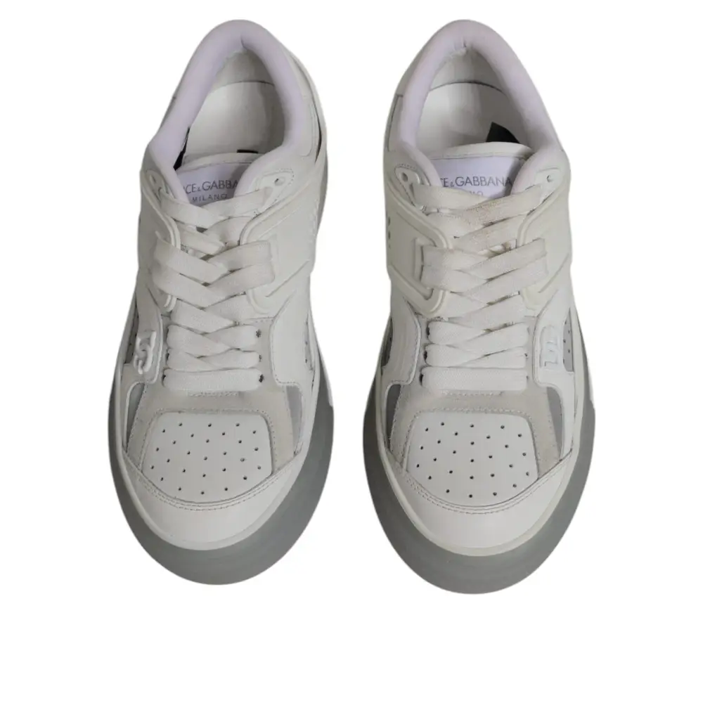 Dolce & Gabbana Weiß DG Logo CUSTOM 2.Zero Turnschuhe Schuhe - EU39/US6