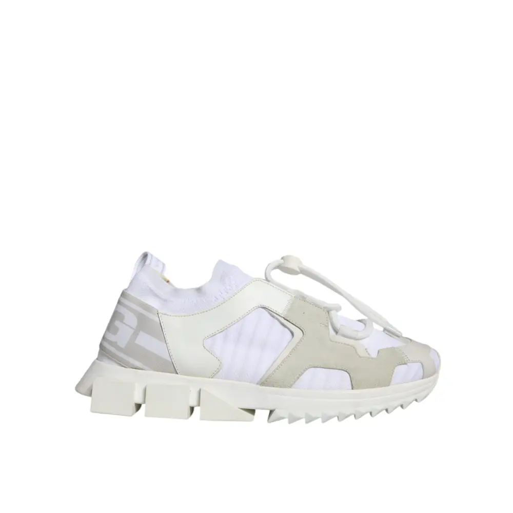 Dolce & Gabbana Weiß Mesh Sorrento Trekking Turnschuhe Schuhe - EU37/US6.5