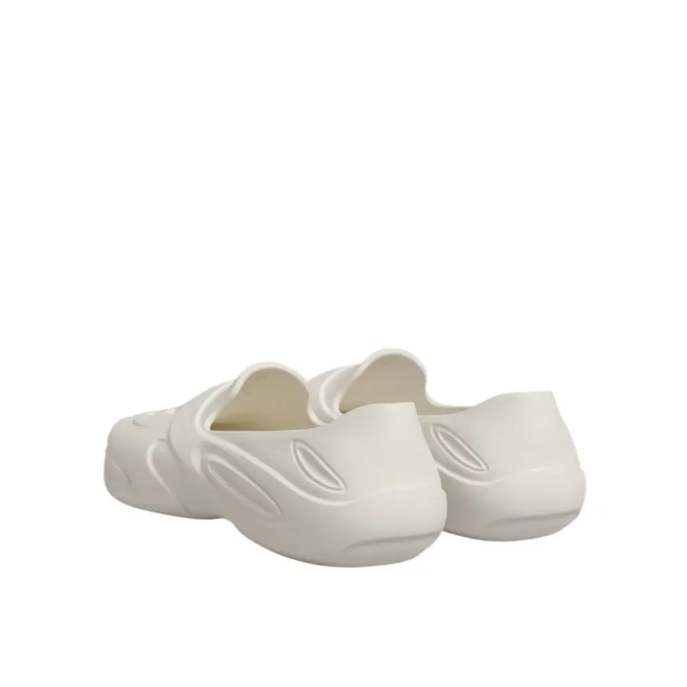 Dolce & Gabbana Weiße Gummirutschen Low Top Sneakers Schuhe - EU44/US11