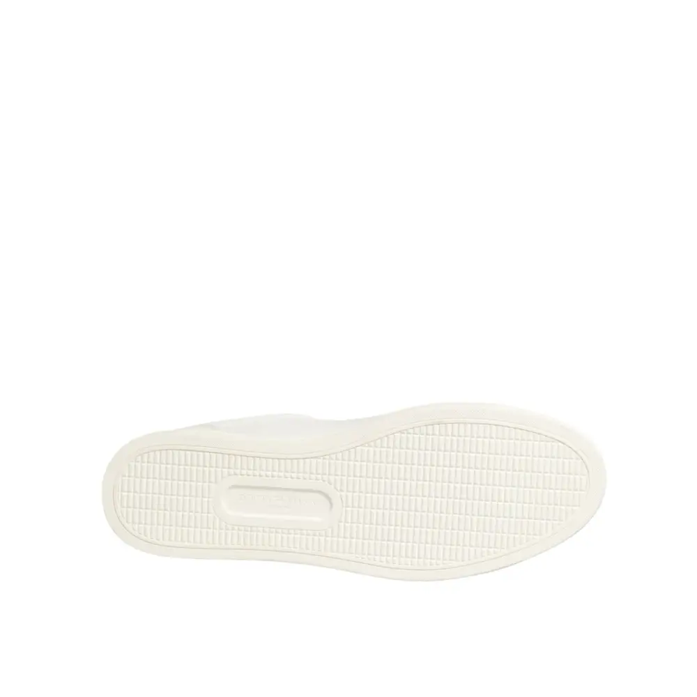 Dolce & Gabbana Weiße Leder-Sneaker mit Herz-Applikation