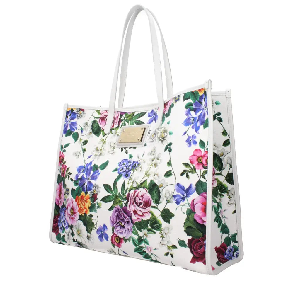 Dolce & Gabbana Weiße Schultertasche aus Stoff