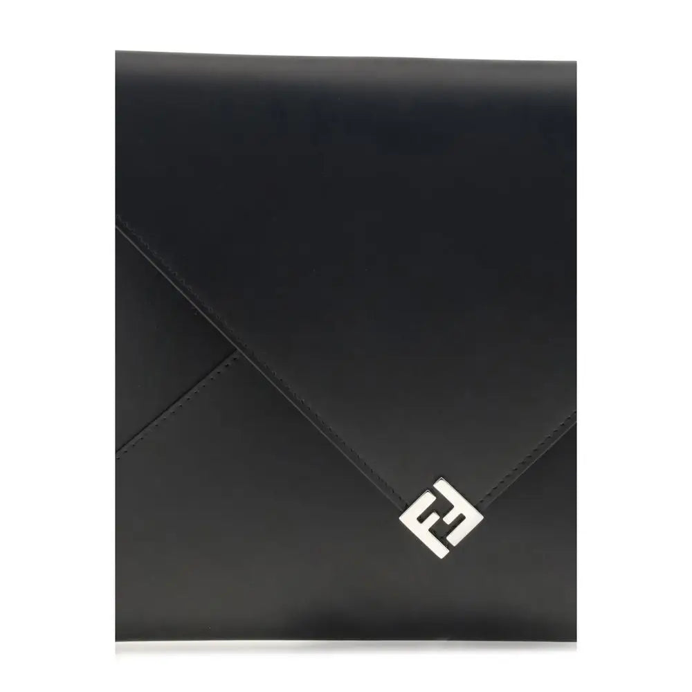 Fendi Schwarze Leder-Clutch