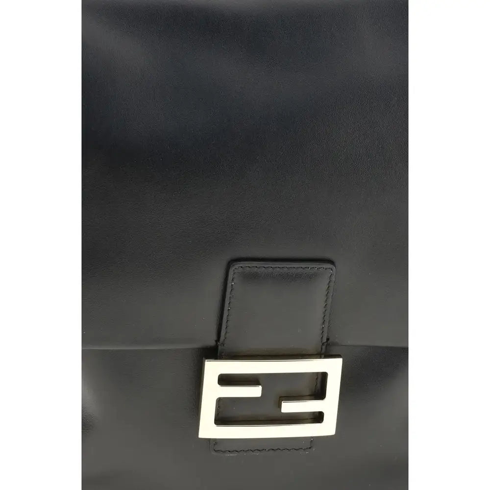 Fendi Schwarzer Rindsleder-Bos-Taurus-Rucksack